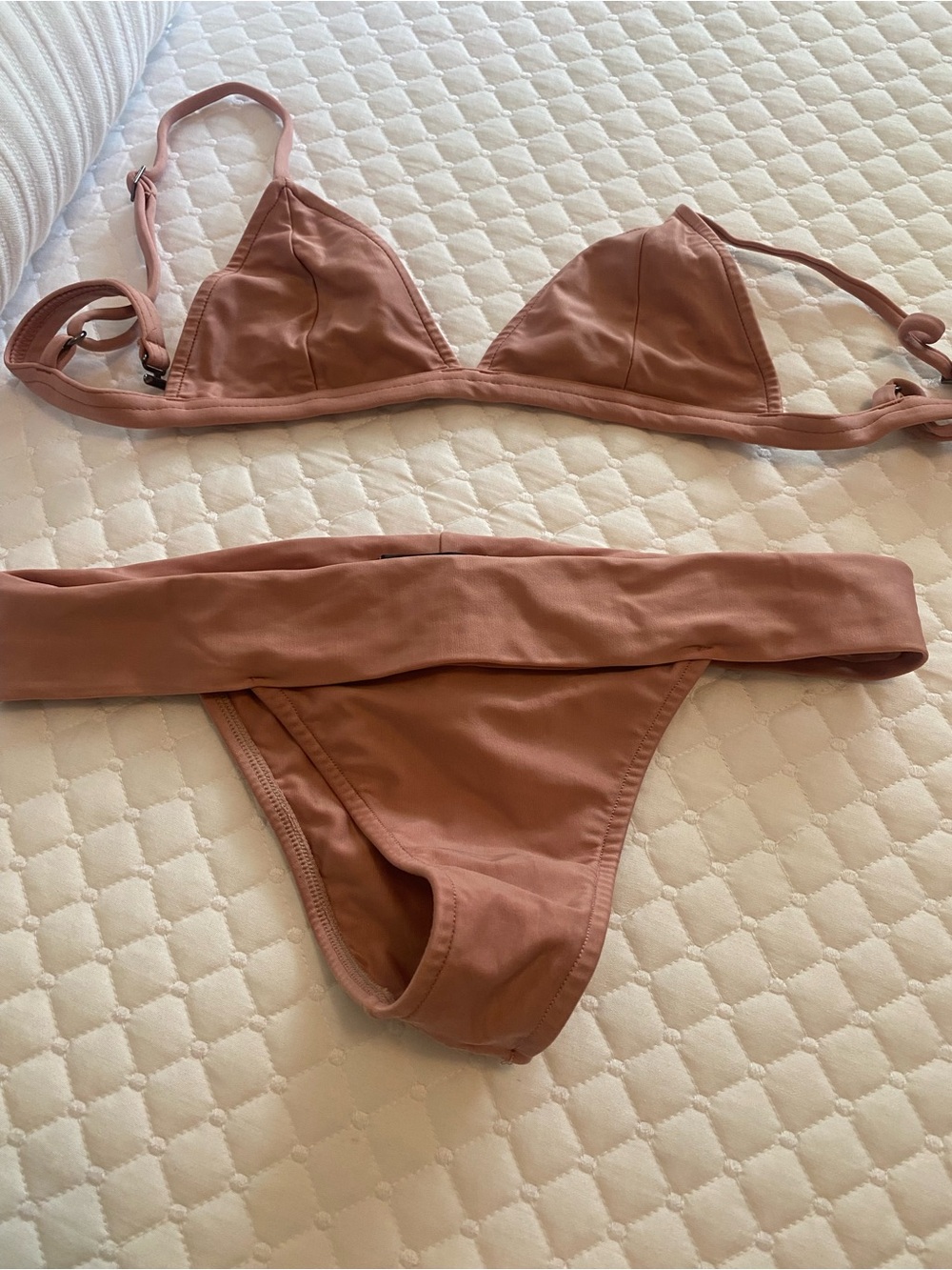 Mauve Triangle Bikini Set